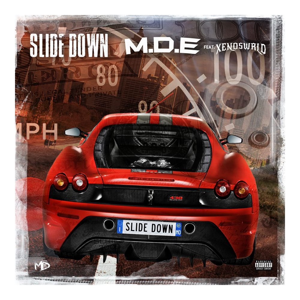 Media distribution listing for Slide Down.