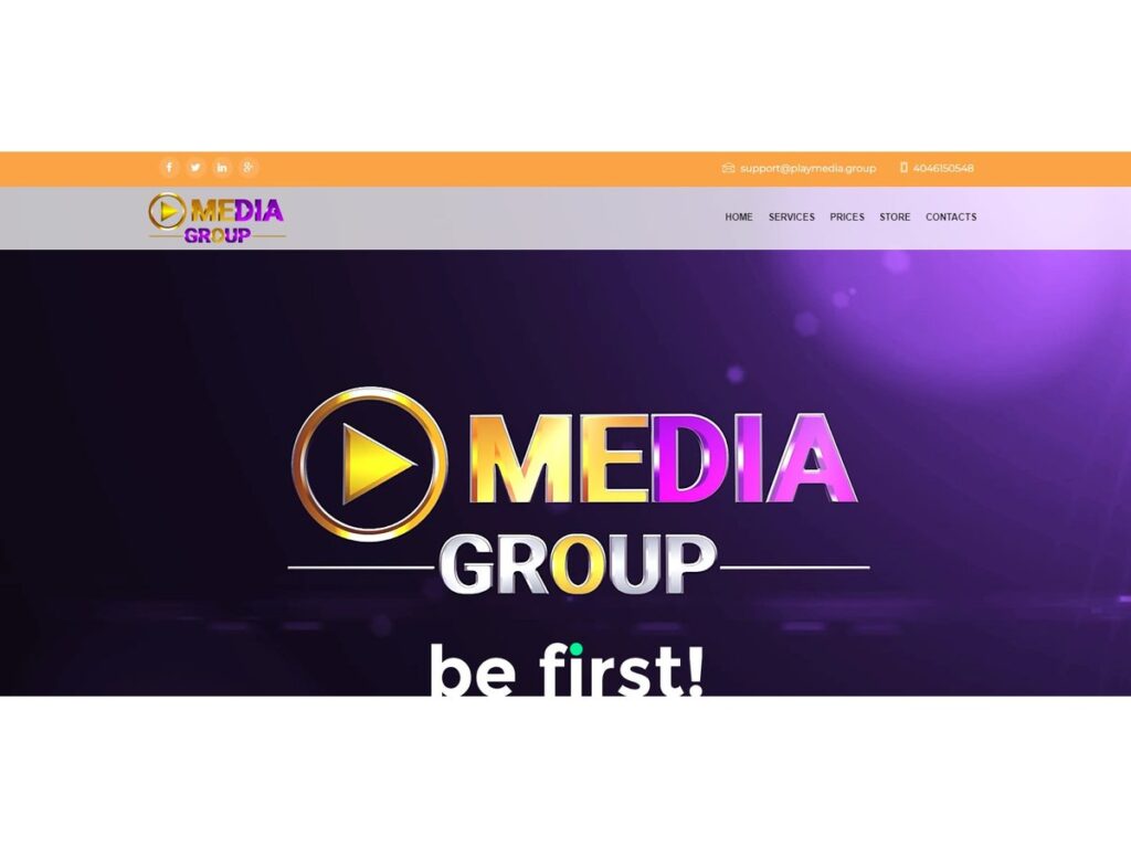 Website project for Playmedia Group.